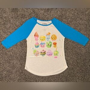 Shopkins 3/4 sleeve Graphic Tee, size L (038G)